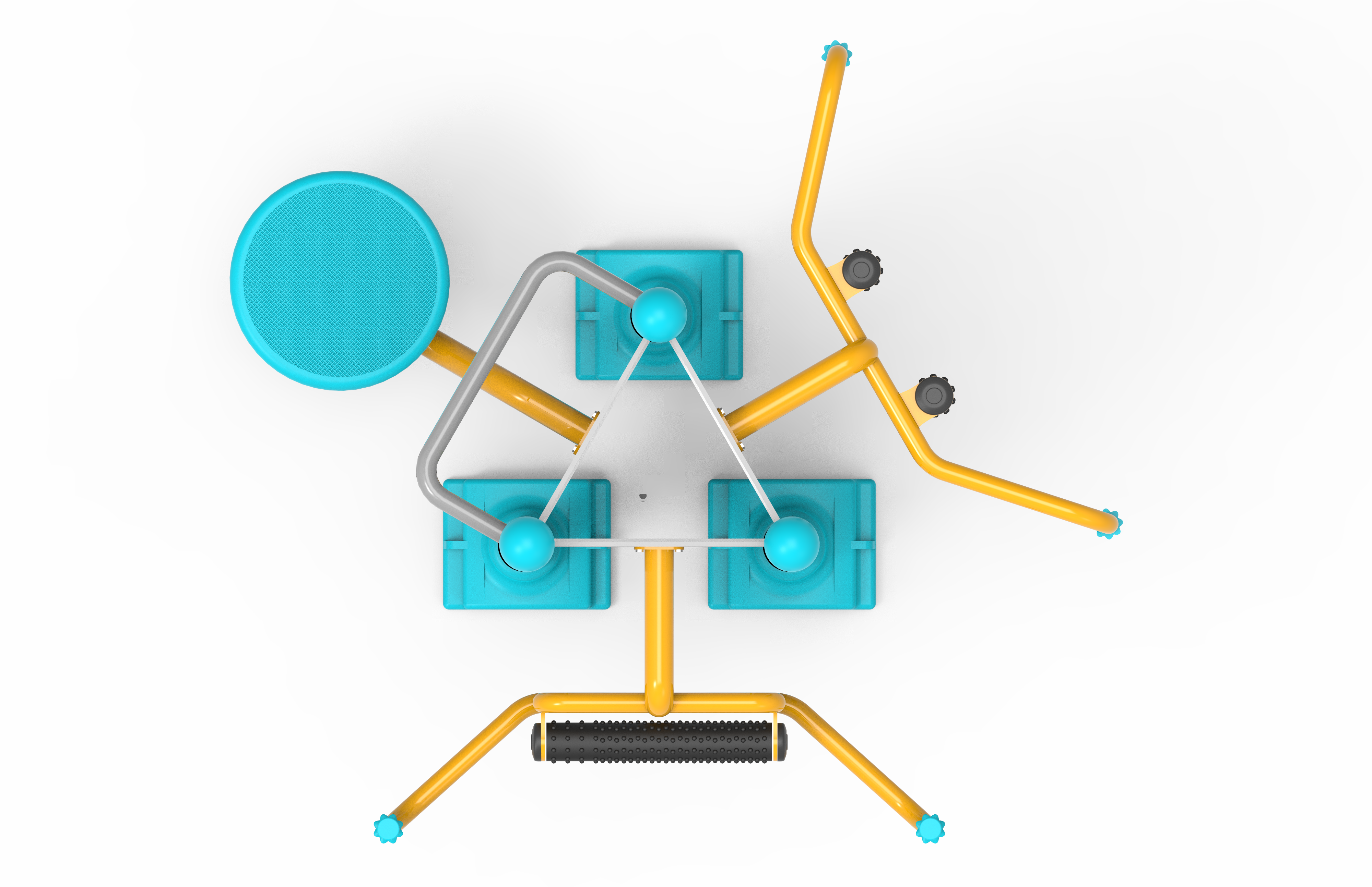 Sirt Masaji ve Ayakta Belcevirme Aleti PF-302 | Dış Mekan Spor Aletleri | Erse Kent Mobilyaları